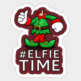 Elfie Time Sticker